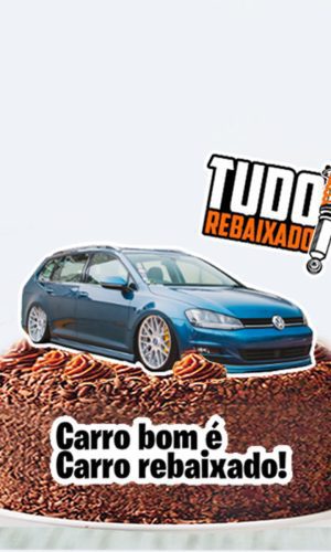 Topo de Bolo Carro Turbinado Arquivo Digital