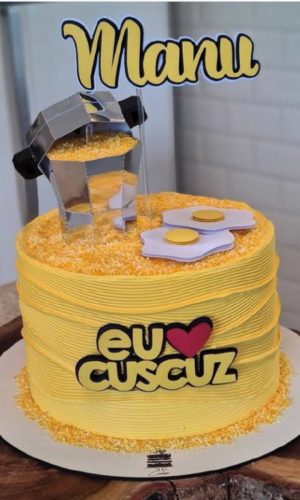 Topo de bolo cuscuz- Arquivo de Corte STUDIO