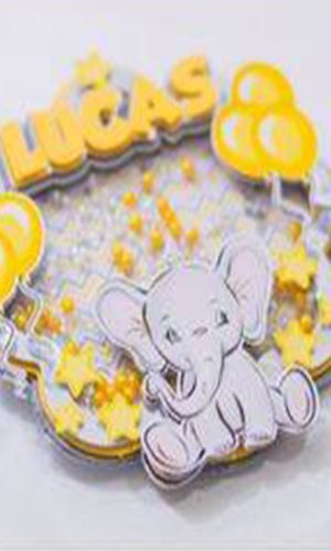 Topo de Bolo Elefante Arquivo de Corte Silhouette