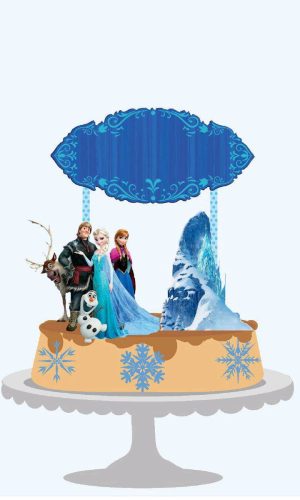 Topo de Bolo Frozen 2 + 4 Arquivos a Sua Escolha