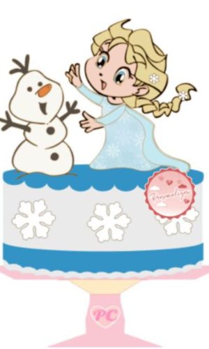 Arquivo Topo de Bolo - Frozen
