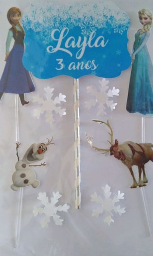 topo de bolo Frozen