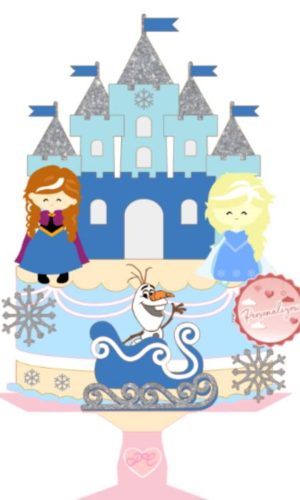 Arquivo Topo de Bolo - Frozen