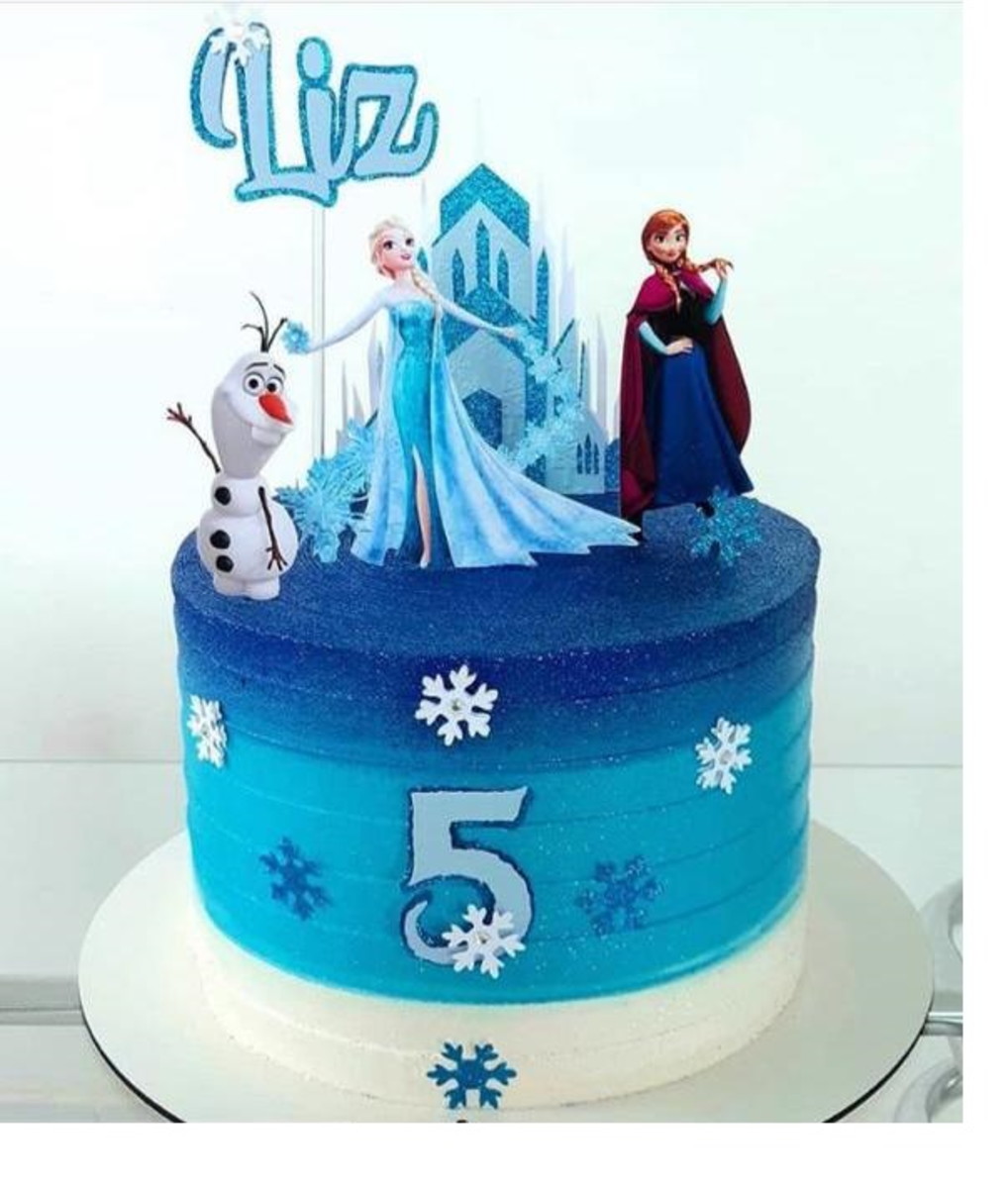 Arquivo de corte Topo de bolo - Frozen