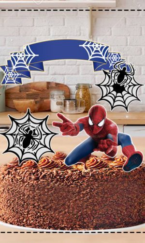 Topo de Bolo Homem Aranha 4102 Arquivo Digital