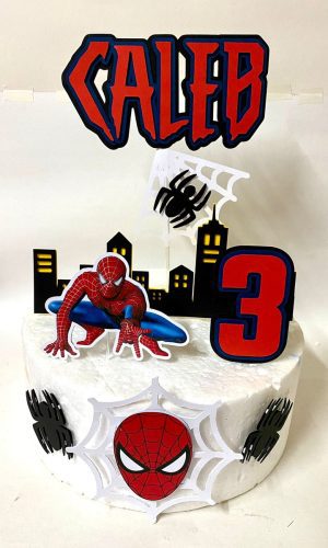 Topo de Bolo Homem Aranha- Arquivo de Corte Digital