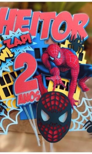 Topo de Bolo Homem Aranha - Arquivo Digital