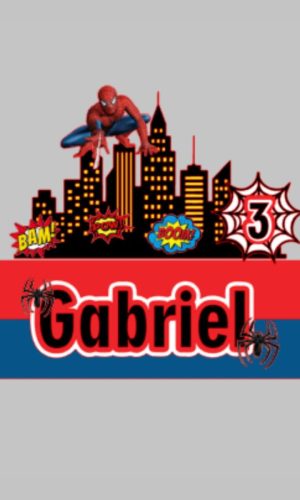 Topo de Bolo Homem-aranha - Arquivo Digital/para Impressão