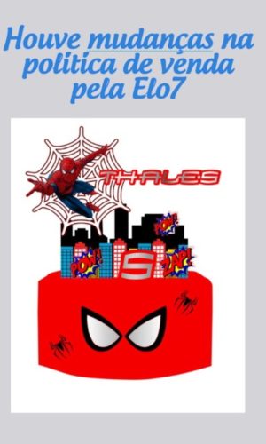 2_topo de Bolo Homem Aranha (arquivo Silhouette Studio)