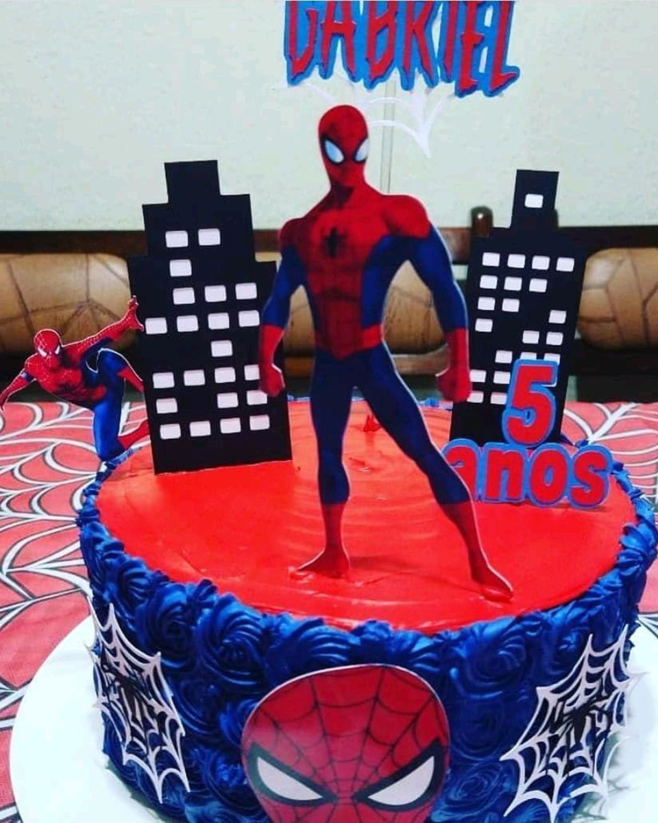 Arquivo de corte Digital - Topo de Bolo Homem Aranha - Imagem 2