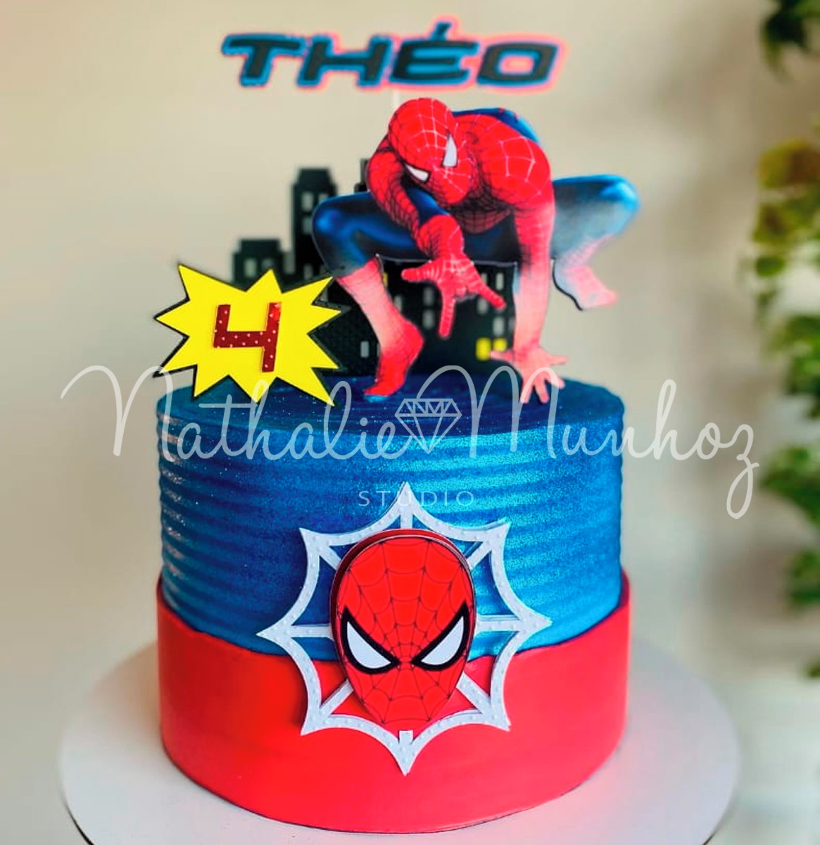 Topo de Bolo - Homem Aranha Spider Man- Arquivo de Corte - Imagem 2