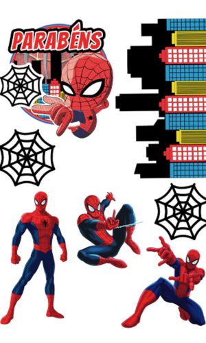 Topo de Bolo Homem Aranha