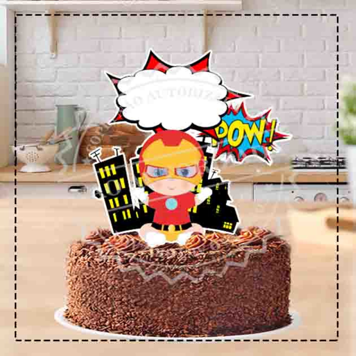 TOPO DE BOLO HOMEM DE FERRO BABY 03- ARQUIVO DIGITAL