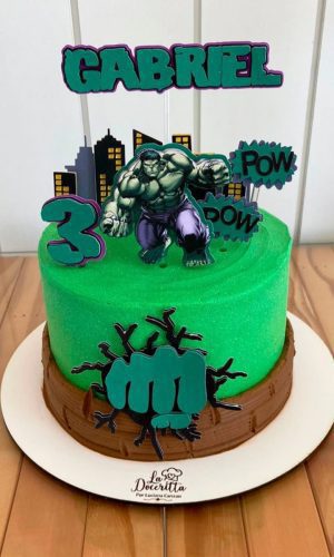 Topo de Bolo Hulk - Arquivo de Corte