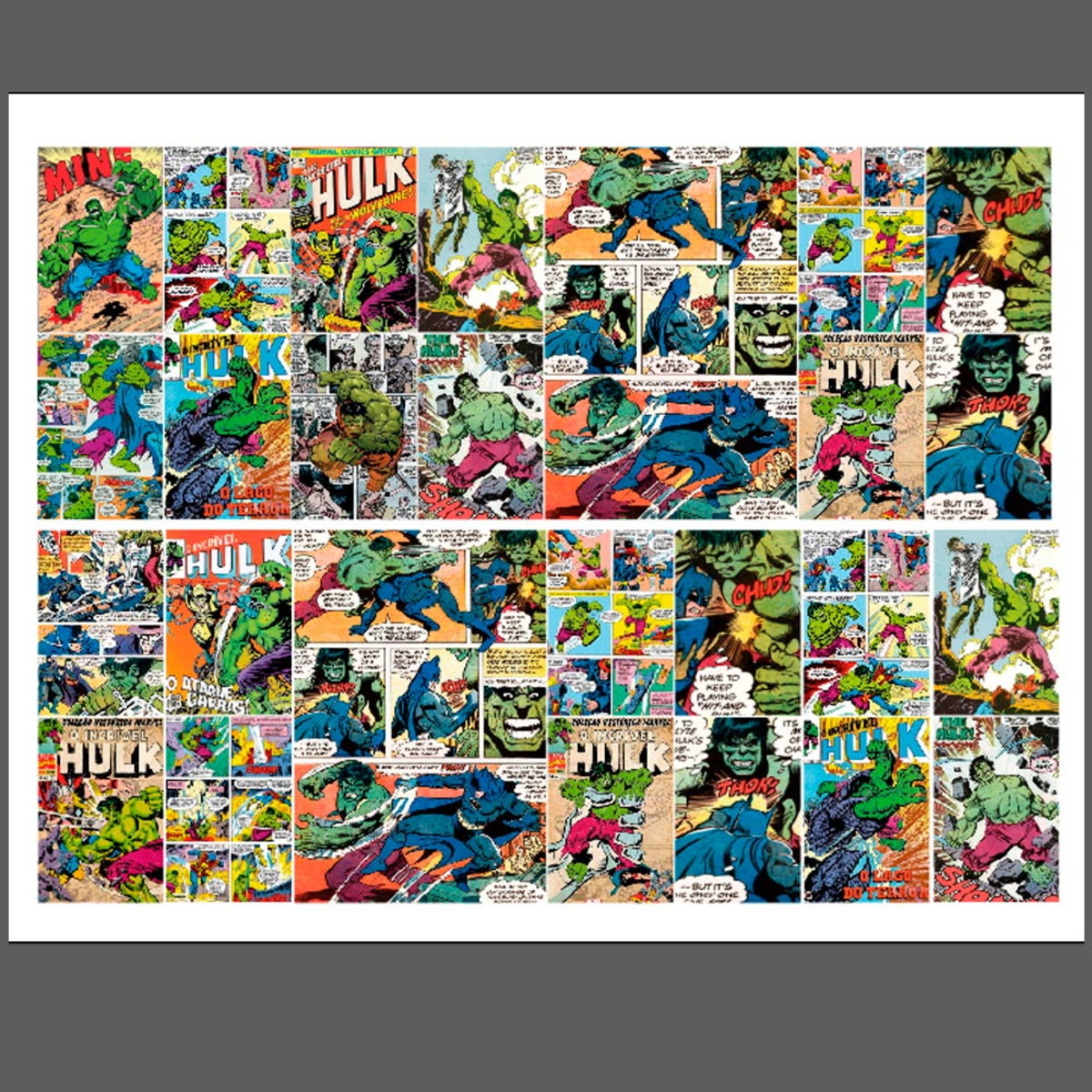 ARQUIVO Topo de bolo Hulk com faixa para papel arroz +1 tema - Imagem 2