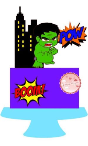 Arquivo Topo de Bolo - Hulk