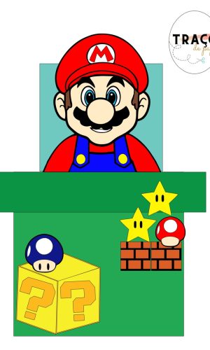 Topo de Bolo MARIO BROSS - 100% Camadas - (Arquivo digital)