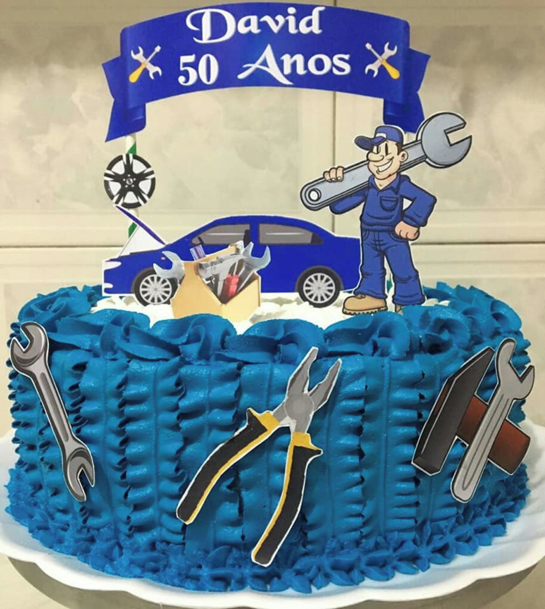 Topo de Bolo Mecânico (Arquivo Digital) - Imagem 3