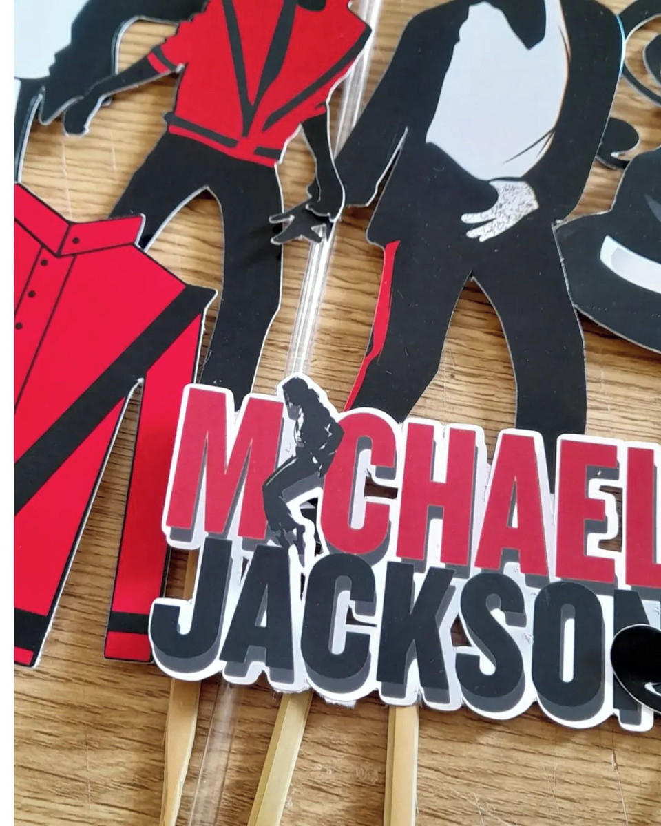 Topo de Bolo Michael Jackson - Imagem 2