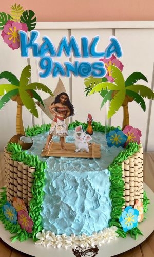 Topo de Bolo Moana - Arquivo de Corte