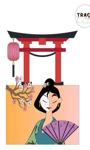 Topo de Bolo MULAN - 100% Camadas - (Arquivo digtal)