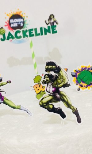 Topo de Bolo Mulher Hulk (arquivo de Corte) 4 Por 10,00
