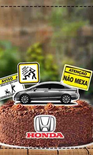 Topo de Bolo Nao Mexa no Meu Carro - 2619 Arquivo Digital