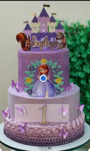 Topo de Bolo Princesa Sofia- Arquivo de Corte