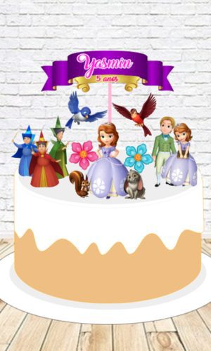 Topo de Bolo Princesa Sofia - Arquivo Digital