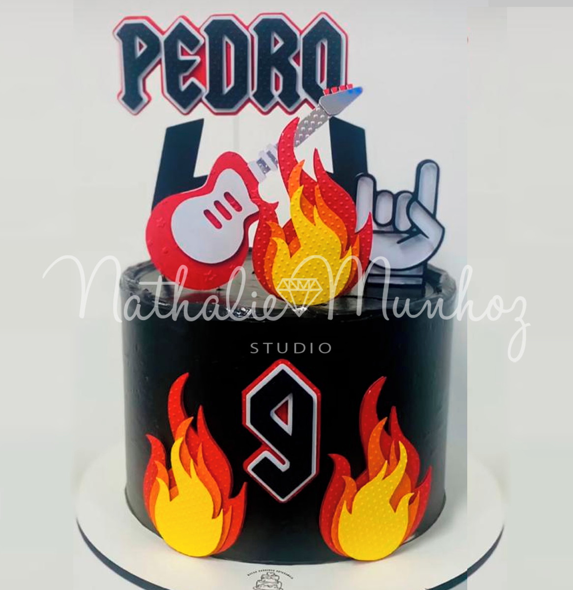 Topo de Bolo - Rock Guitarra- Arquivo de Corte