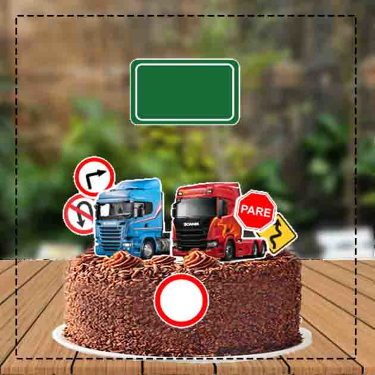 Topo de Bolo Scania - Ref 0599 - Arquivo Digital