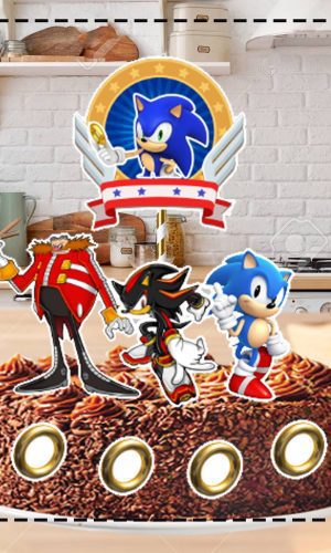TOPO DE BOLO SONIC 04- ARQUIVO DIGITAL