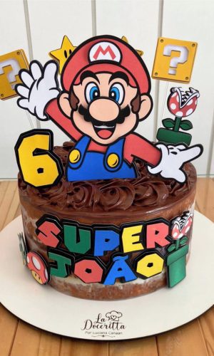 Topo de Bolo Super Mario - Arquivo de Corte
