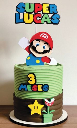 Topo de Bolo Super Mario Arquivo de Corte