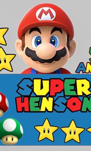 Topo de Bolo Super Mario - Arquivo Digital