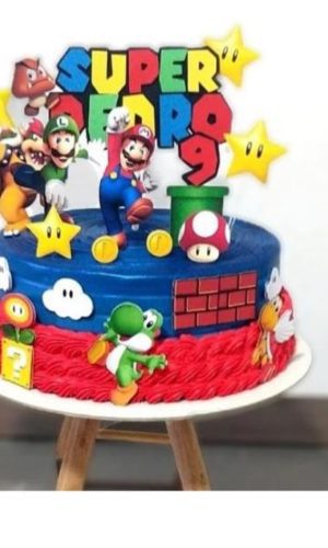 Arquivo de corte Topo de bolo - Super Mario