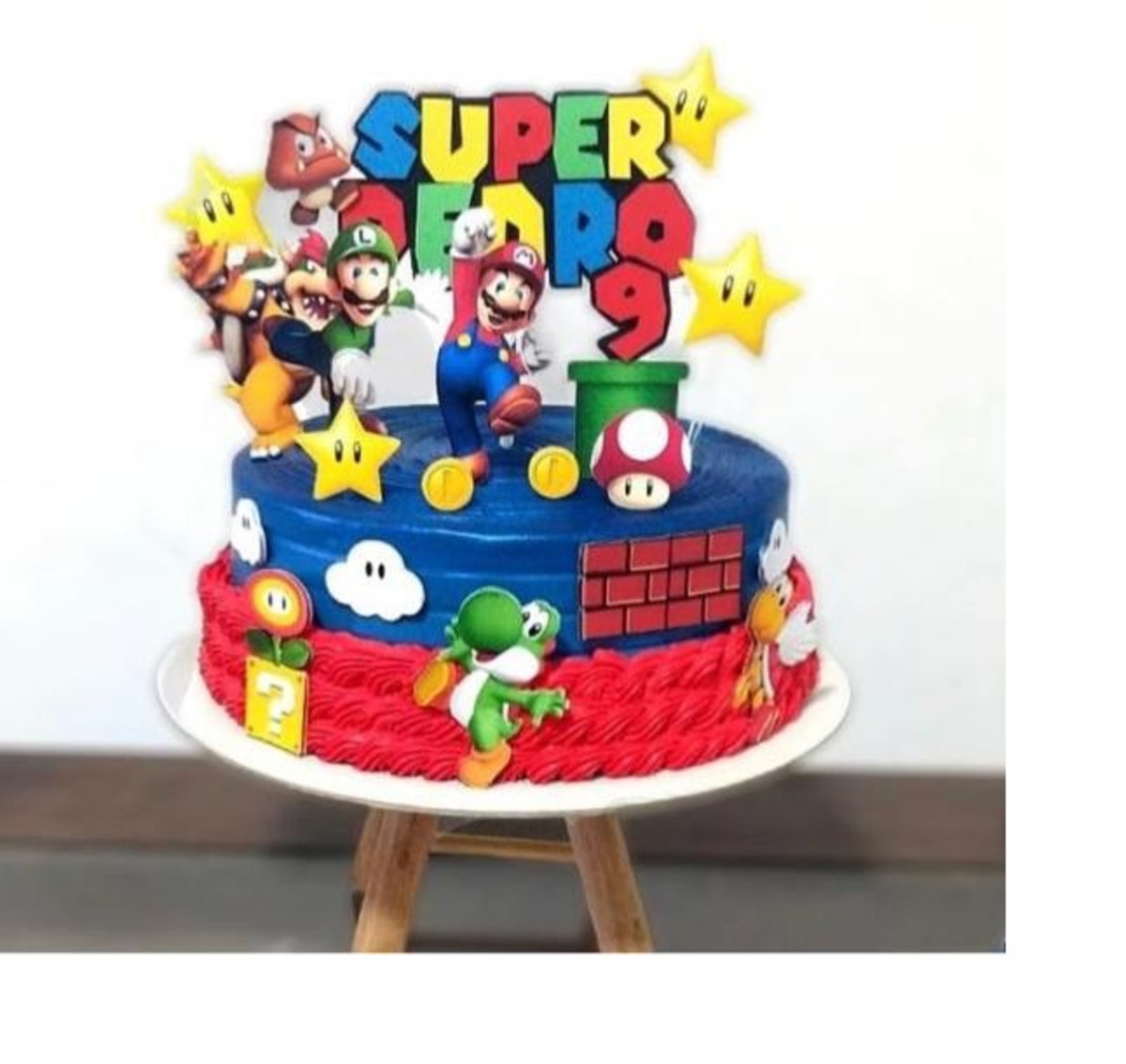 Arquivo de corte Topo de bolo - Super Mario