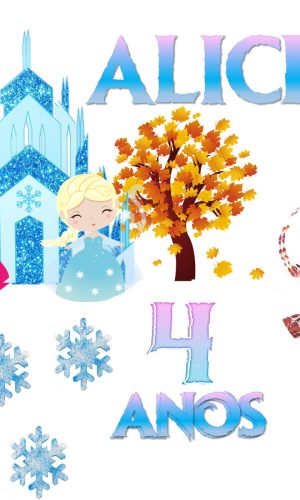 Topo De Bolo Tema Frozen - Arquivo Digital
