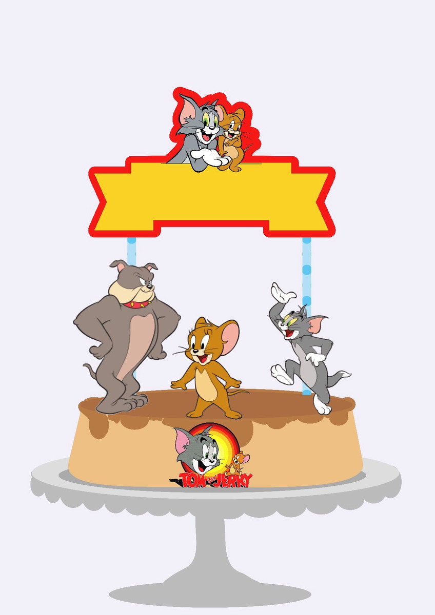 Arquivo Topo de Bolo - Tom e Jerry