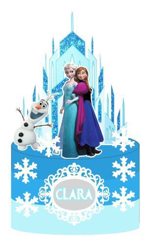 Topo Frozen - Arquivo de Corte Silhouette (cód. T019)