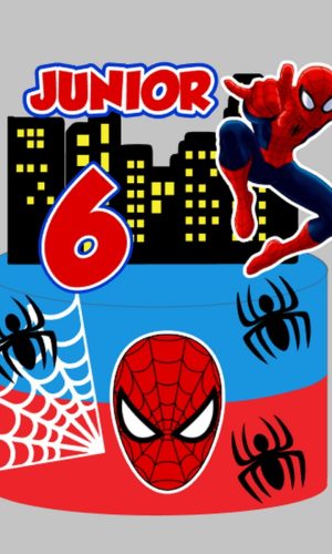 Topo Homem Aranha - Arquivo de Corte Silhouette (cód T057)