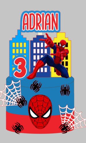Topo Homem Aranha - Arquivo de Corte Silhouette (cód. T381)