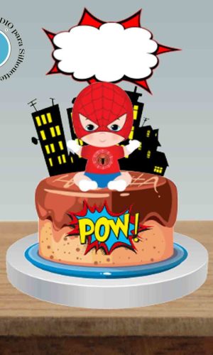 TOPO HOMEM ARANHA BABY - ARQUIVO DIGITAL