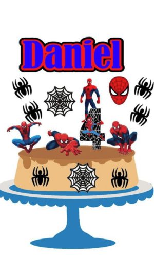 Topo Homem Aranha em Várias Posições + 4 Arquivos a Escolha
