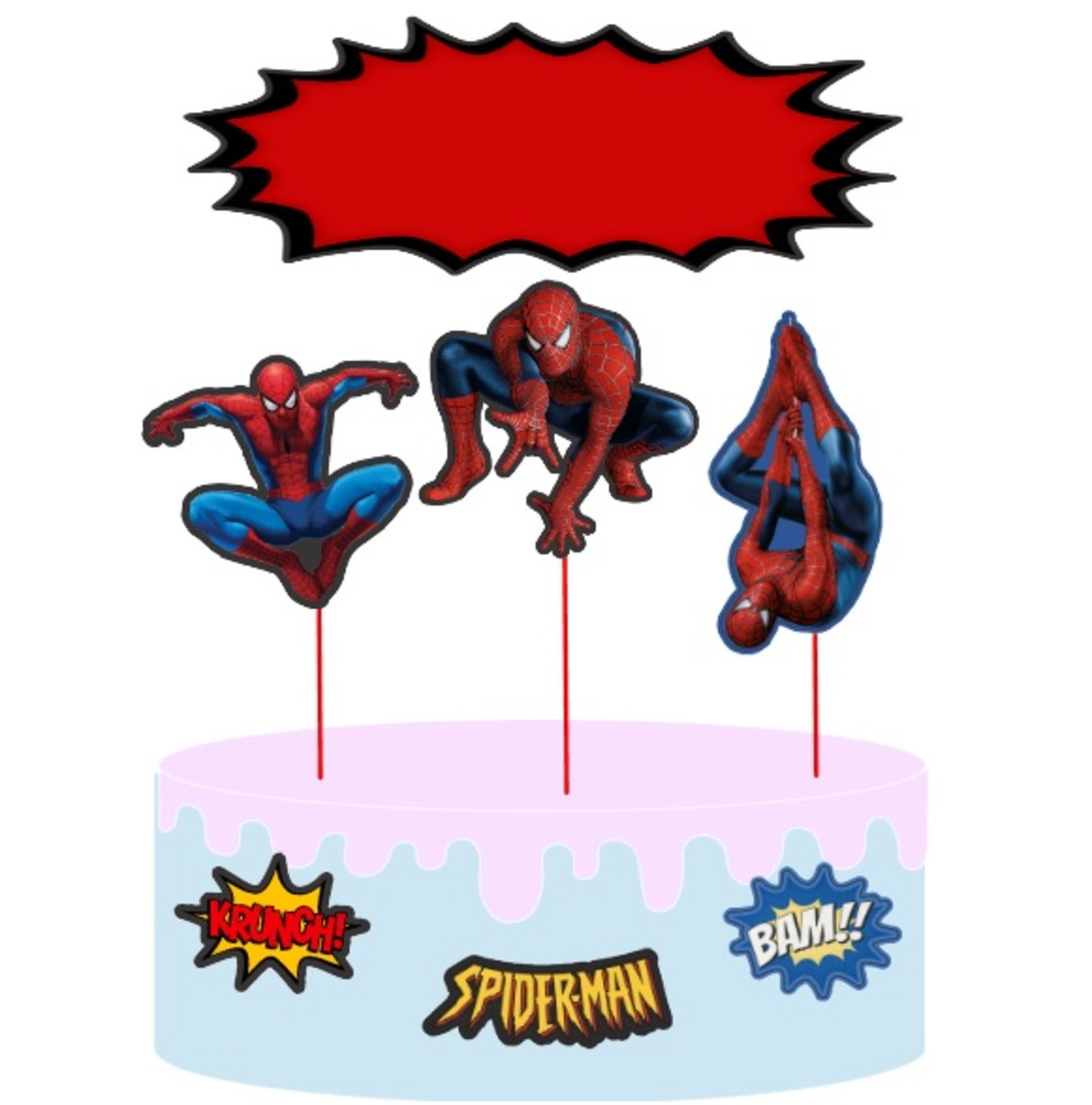 Topo Homem Aranha no Palito + 4 Arquivos a Sua Escolha