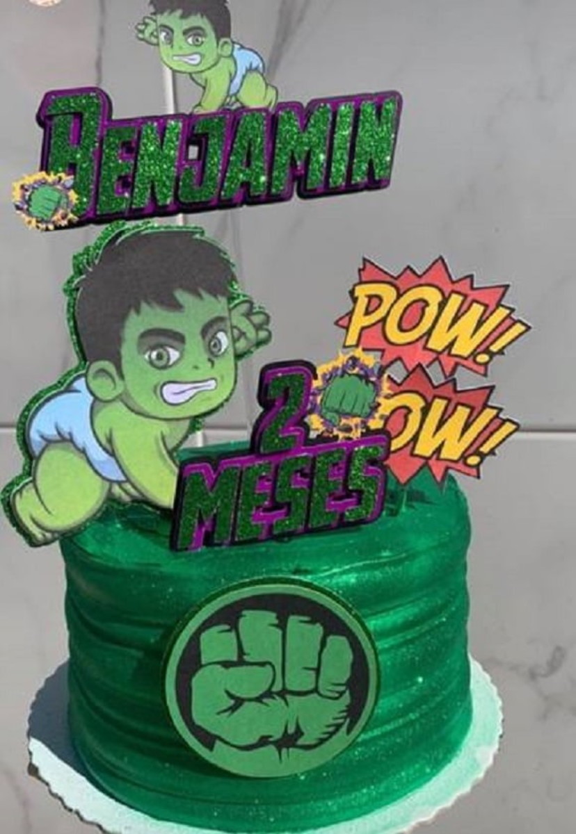 Topo Hulk Baby + 4 Arquivos a Sua Escolha