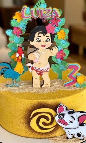 Topo Moana Baby CAMADAS 3 - Arquivo de corte