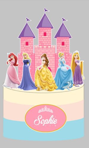 Topo Princesas - Arquivo de Corte Silhouette (cód. T091)