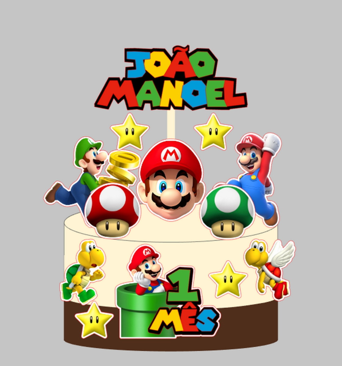 Topo Super Mario - Arquivo De Corte Silhouette (cód. T217)