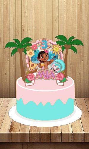 Topper Cake Moana Bebe - Arquivo Digital